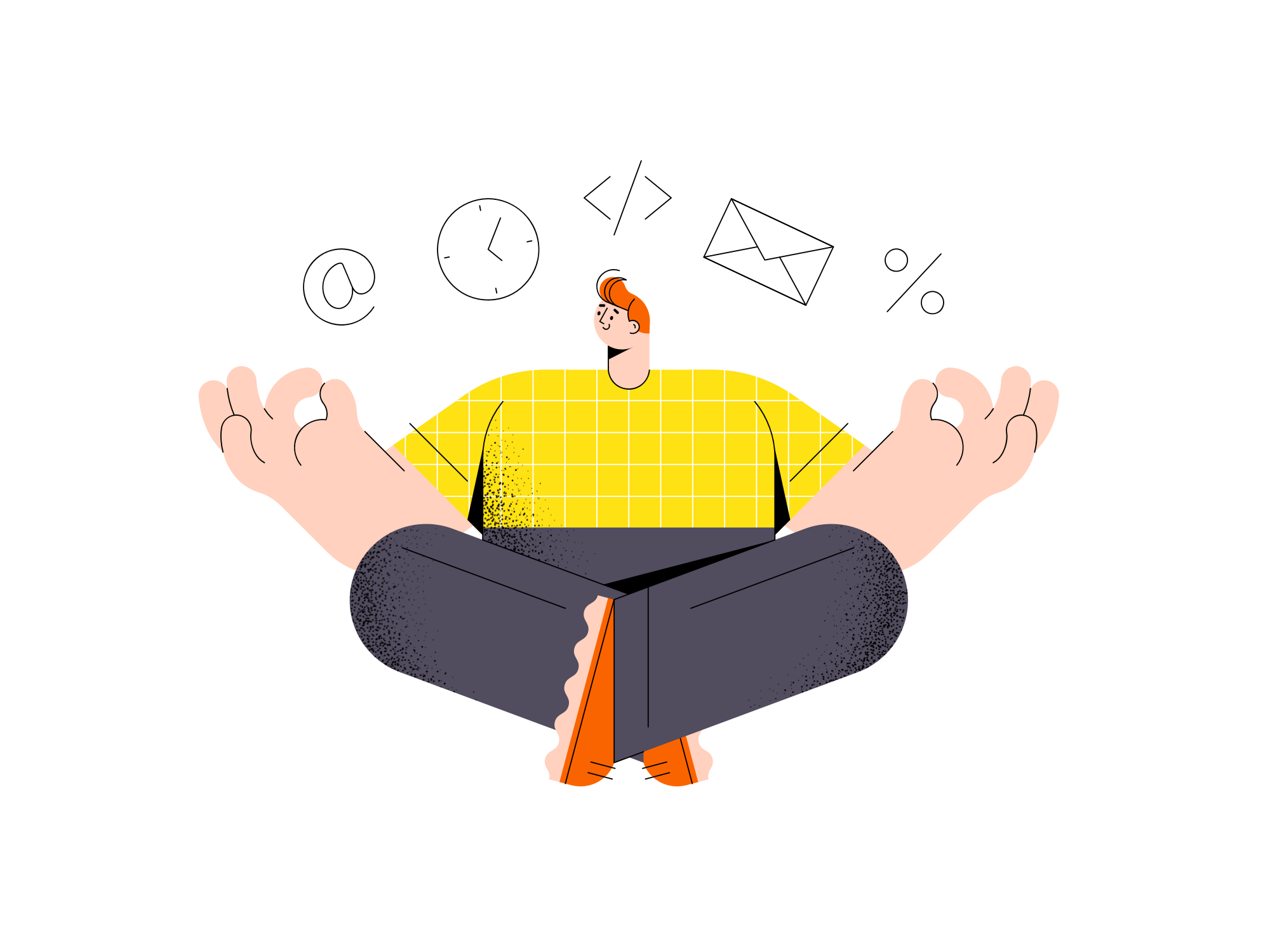 human meditating